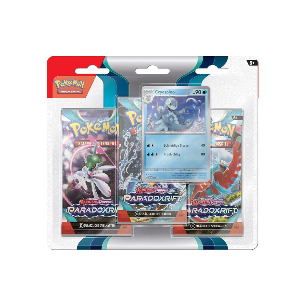 Pokémon Karmesin & Purpur Paradoxrift 3-Pack Blister Cryospino (DE)