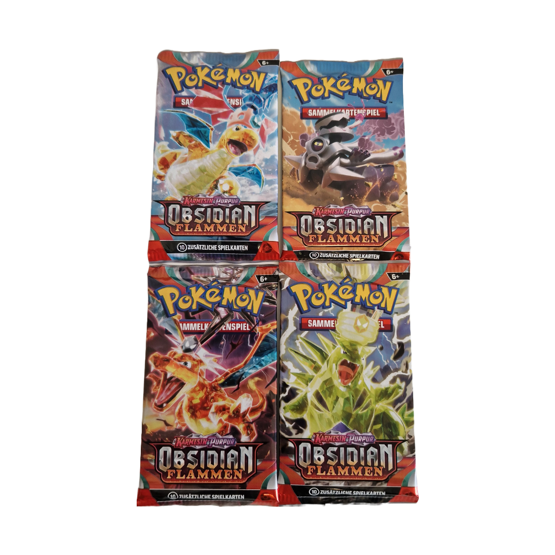 Pokémon Karmesin & Purpur Obsidian Flammen Booster Pack (DE)