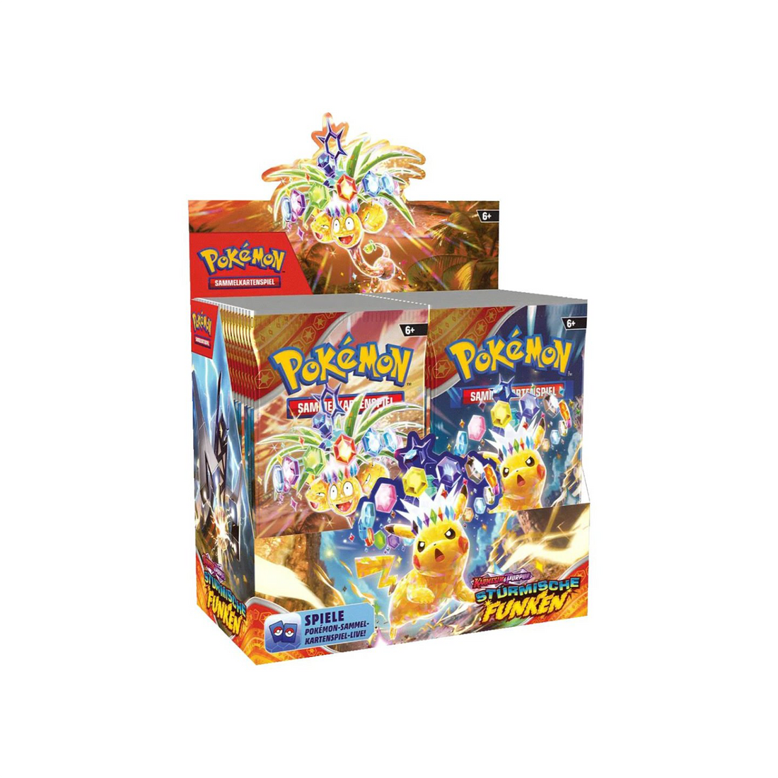 Pokémon Karmesin & Purpur KP08 Stürmische Funken Display Box (DE)
