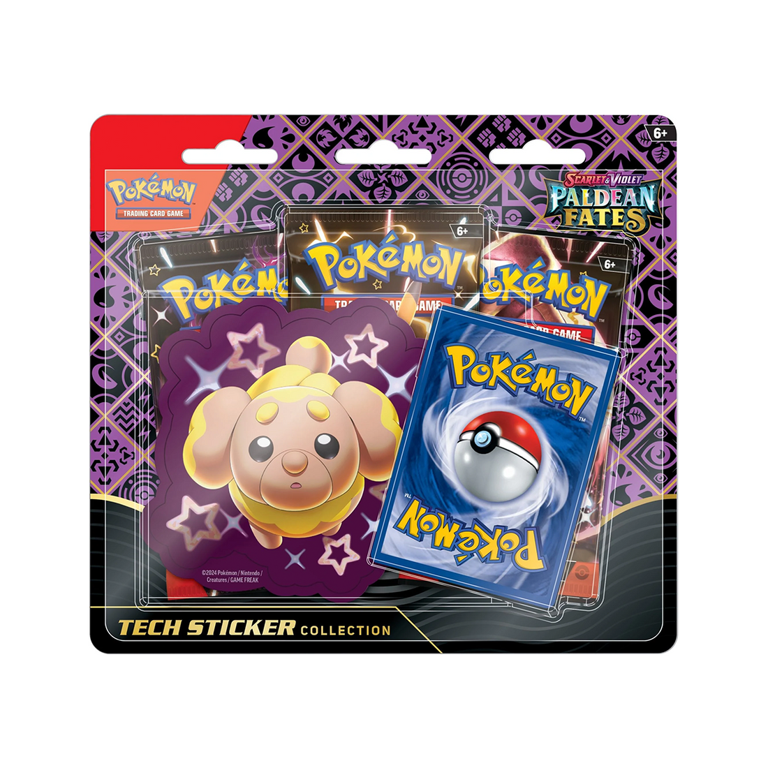 Pokémon Scarlet & Violet SV4.5 Paldean Fates Tech Sticker Blister Fidough (EN)