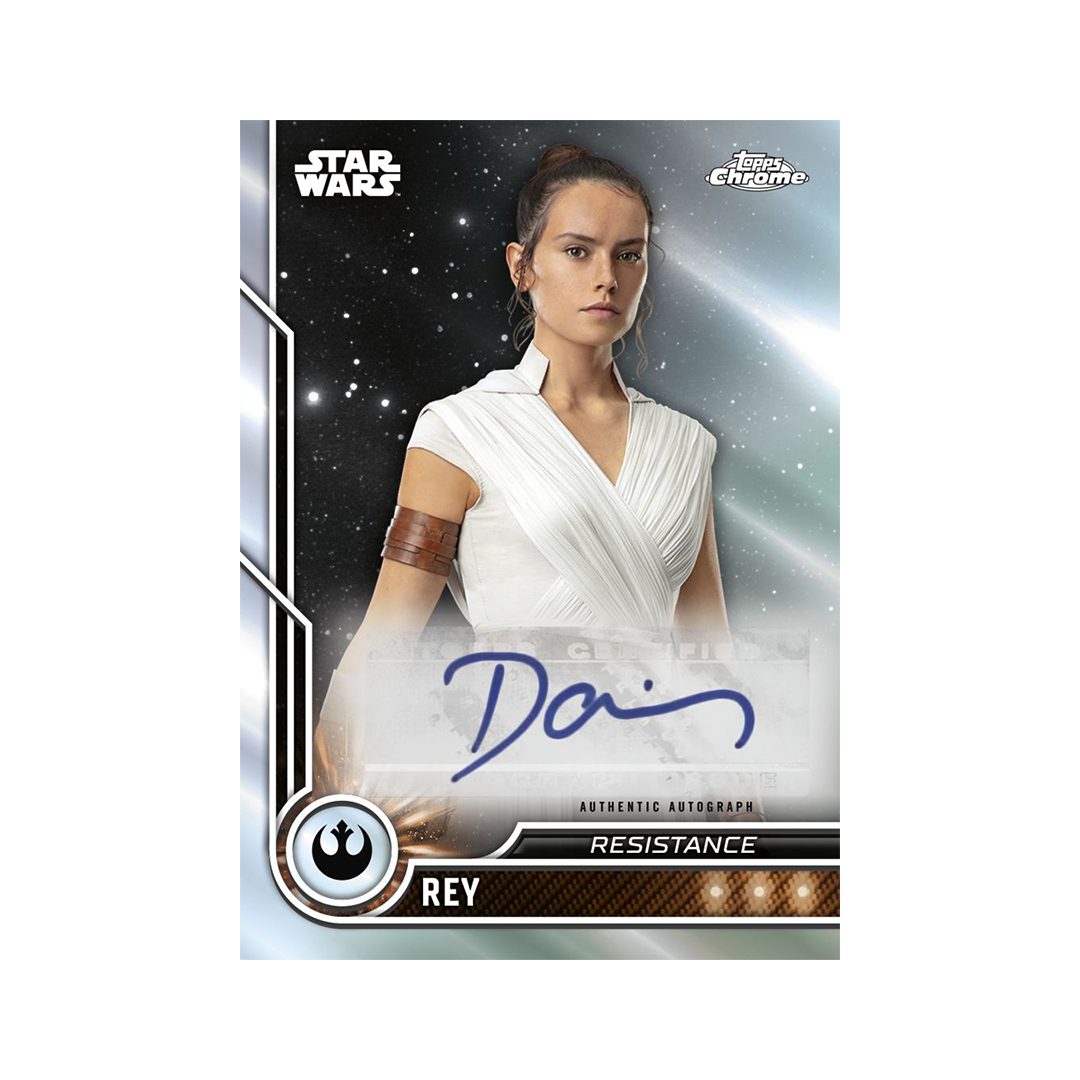 Topps Star Wars Chrome Hobby Booster Pack 2023 Rey Autograph
