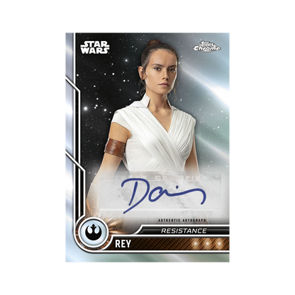 Topps Star Wars Chrome Hobby Booster Pack 2023 Rey Autograph