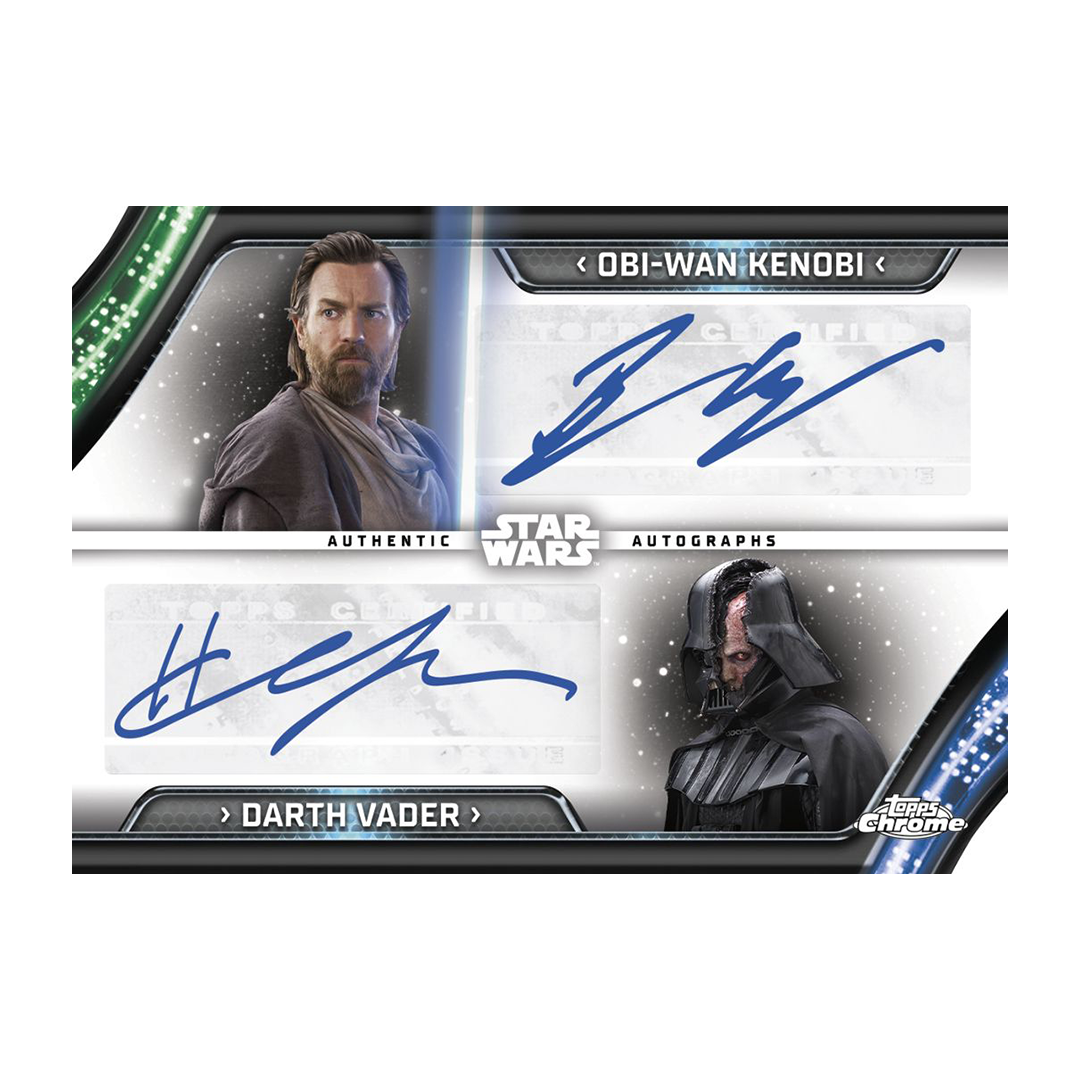 Topps Star Wars Chrome Hobby Booster Pack 2023 Vader Obi-Wan Autograph