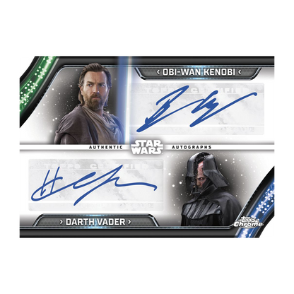 Topps Star Wars Chrome Hobby Booster Pack 2023 Vader Obi-Wan Autograph