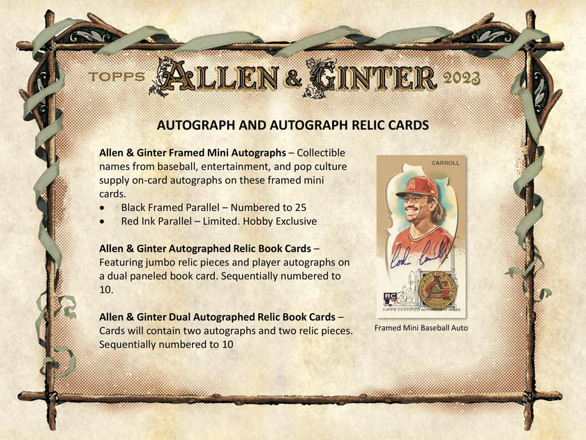 Topps Allen & Ginter Baseball MLB Hobby Box 2023
