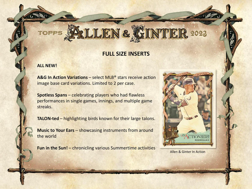 Topps Allen & Ginter Baseball MLB Hobby Box 2023
