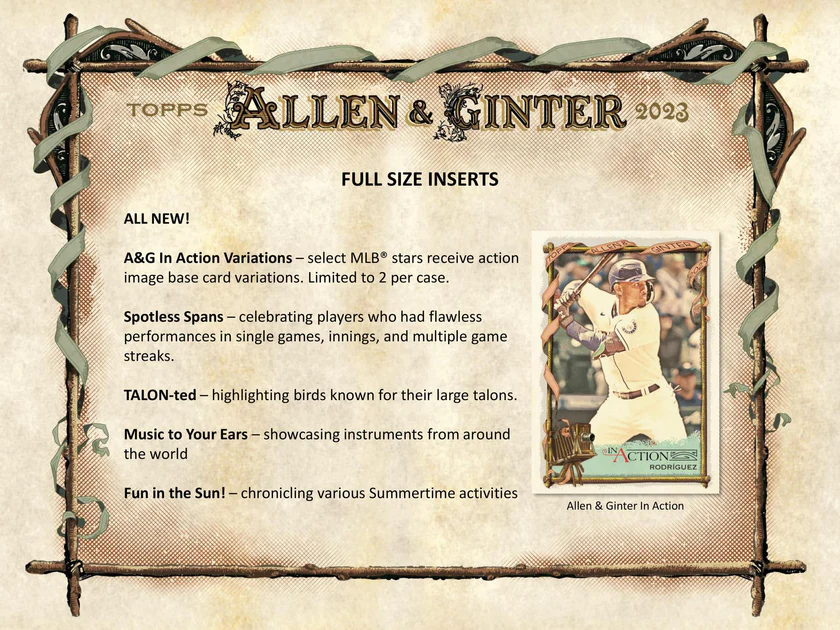 Topps Allen &amp; Ginter Baseball MLB Hobby Box 2023