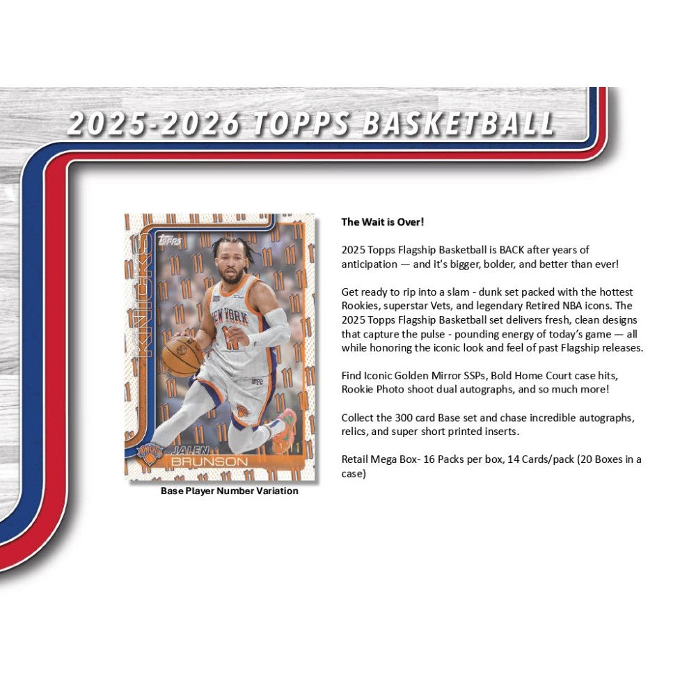 (Vorbestellung) Topps Basketball Mega Box 2025/2026