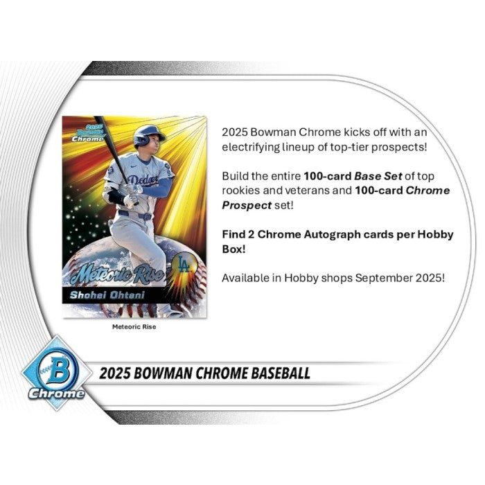 Topps Bowman Chrome Baseball MLB Hobby Box 2025