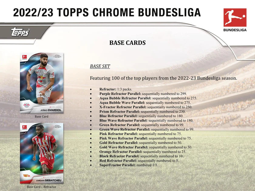 Topps Chrome Bundesliga Soccer Hobby Box 2022/2023