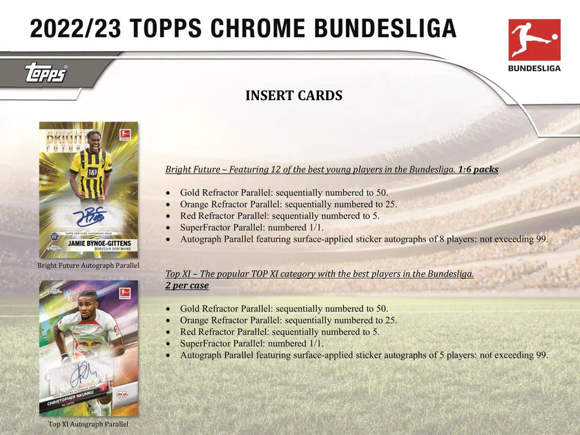 Topps Chrome Bundesliga Soccer Hobby Box 2022/2023