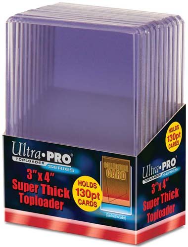 Ultra Pro Toploader Thick Cards (130pt, 10 Stk) - 3"x4"