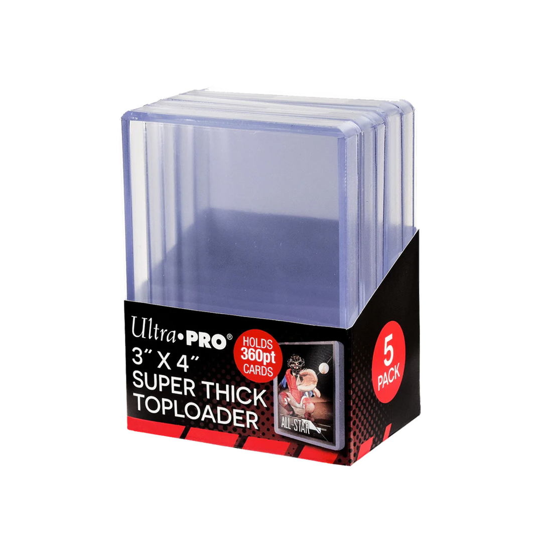Ultra Pro Toploader Thick Cards (360pt, 5 Stk) - 3"x4"