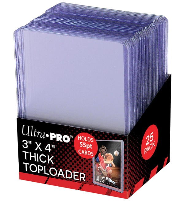 Ultra Pro Toploader Thick Cards (55pt, 25 Stk) - 3"x4"