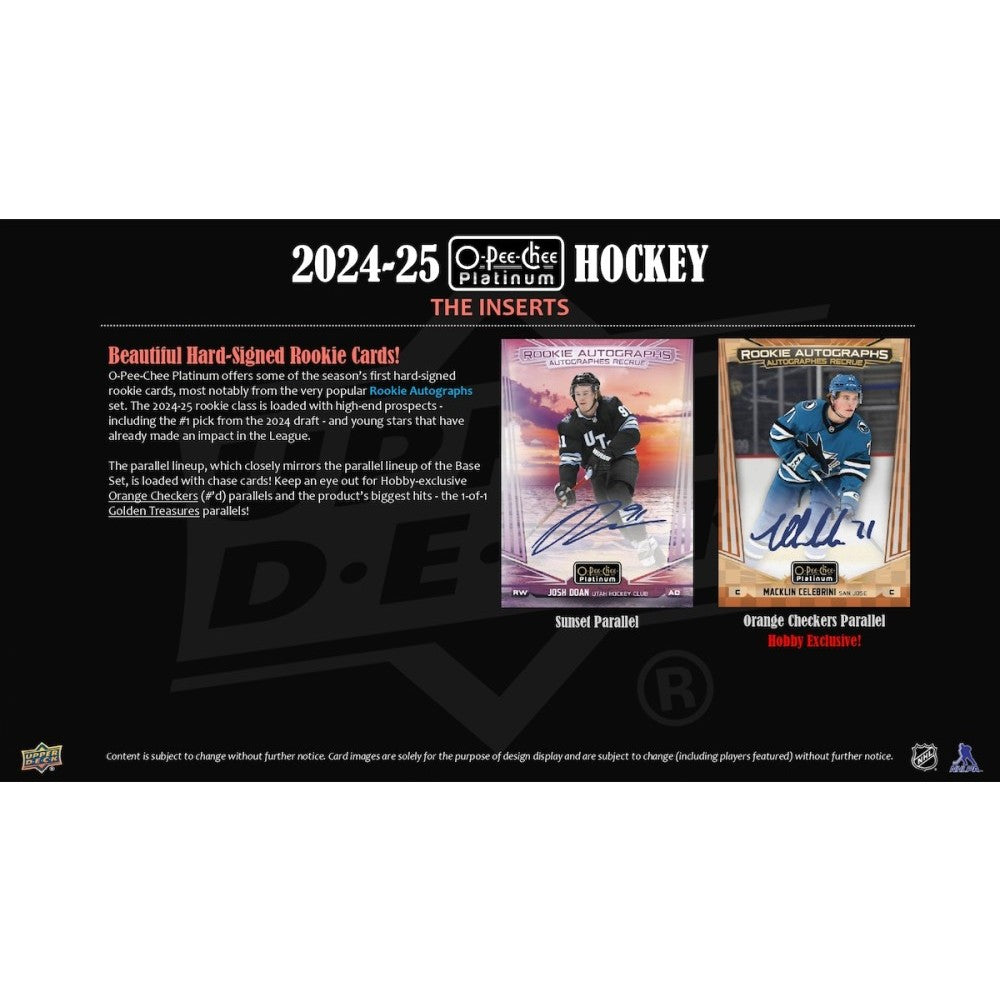 Upper Deck O-PEE-CHEE Platinum Hockey NHL Hobby Box 2024/2025