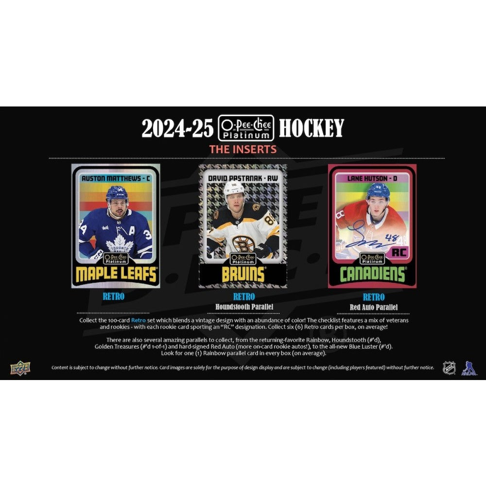Upper Deck O-PEE-CHEE Platinum Hockey NHL Hobby Box 2024/2025