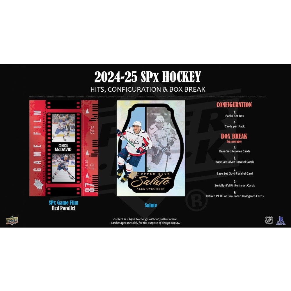 Upper Deck NHL SPx Hobby Box 2024/2025