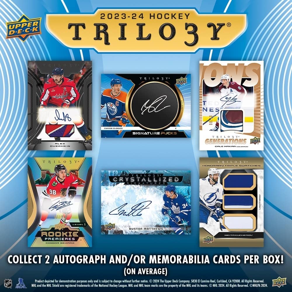 Upper Deck Trilogy Hockey NHL Hobby Box 2023/2024