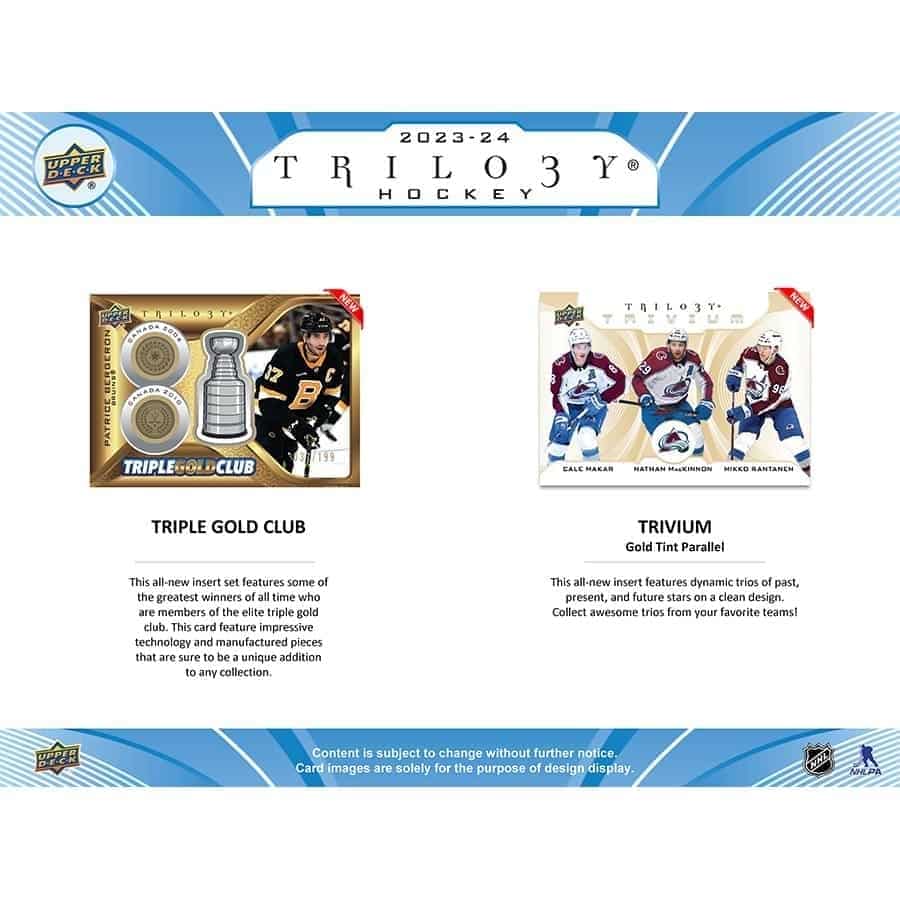 Upper Deck Trilogy Hockey NHL Hobby Box 2023/2024