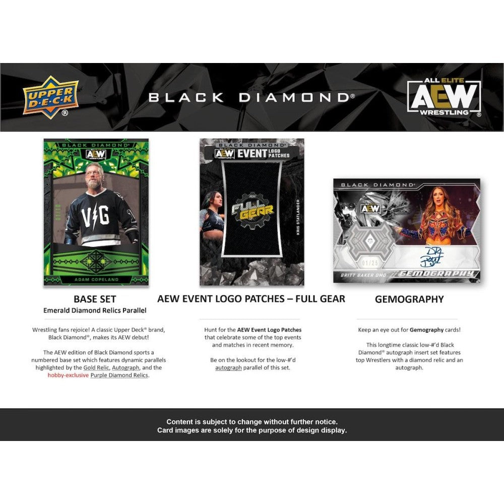 Upper Deck All Elite Wrestling (AEW) Black Diamond Hobby Box 2024