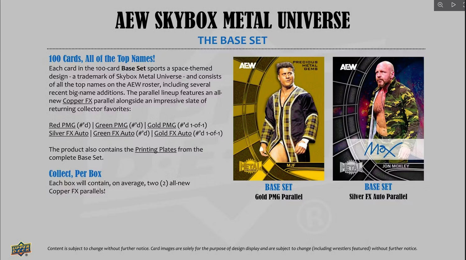Upper Deck All Elite Wrestling (AEW) Skybox Metal Universe Hobby Box 2025