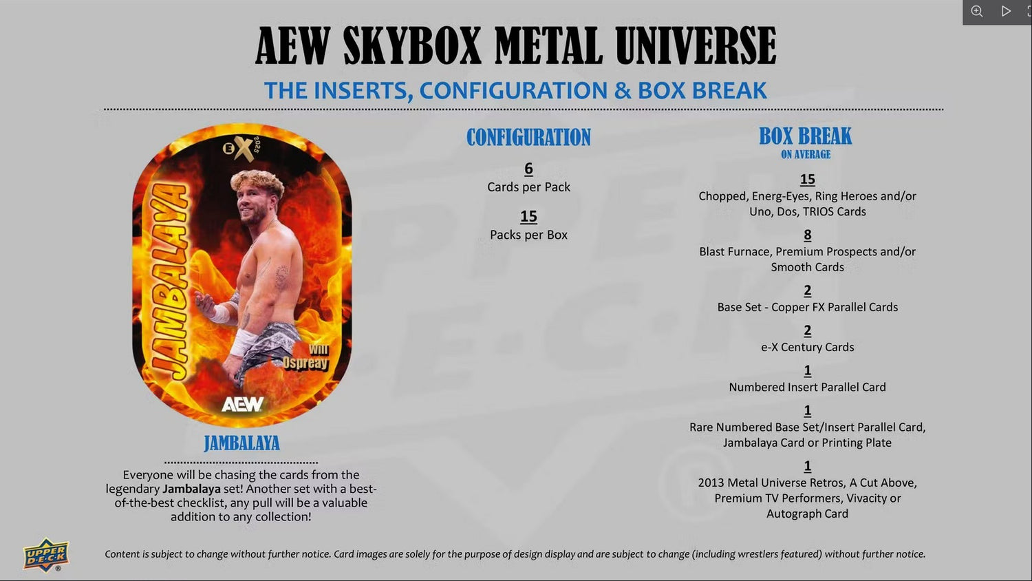 Upper Deck All Elite Wrestling (AEW) Skybox Metal Universe Hobby Box 2025