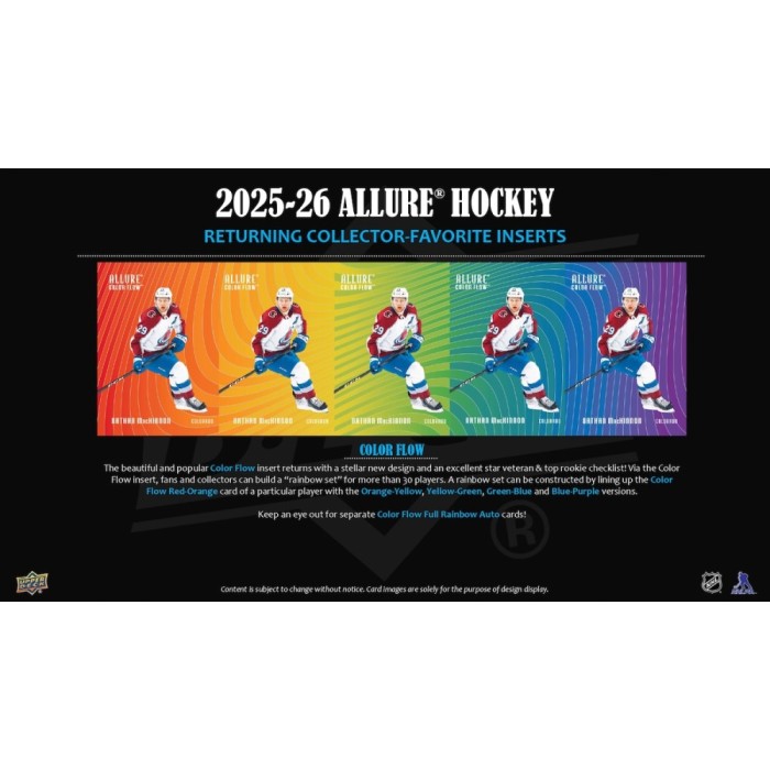 Upper Deck Allure Hockey NHL Blaster Box 2025/2026