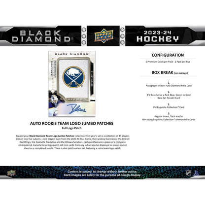 Upper Deck Black Diamond Hockey NHL Hobby Box 2023/2024