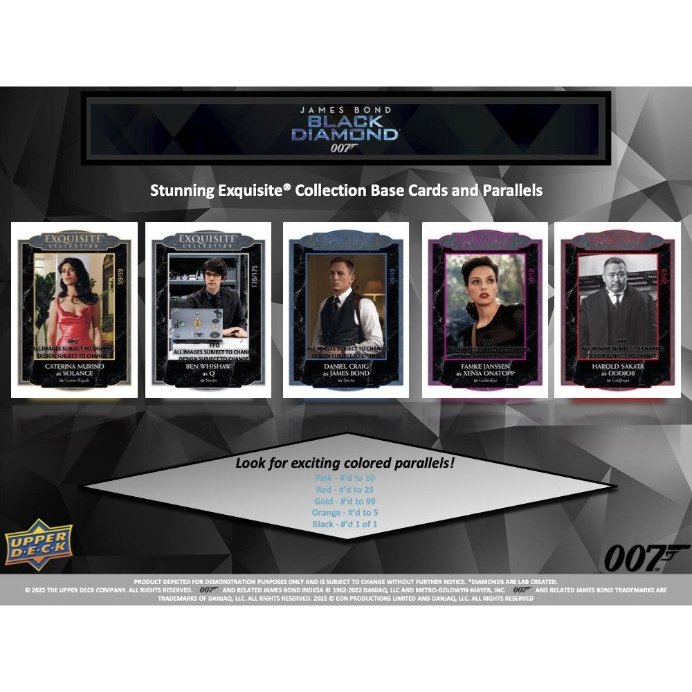 Upper Deck Black Diamond James Bond Trading Cards Hobby Box 2023