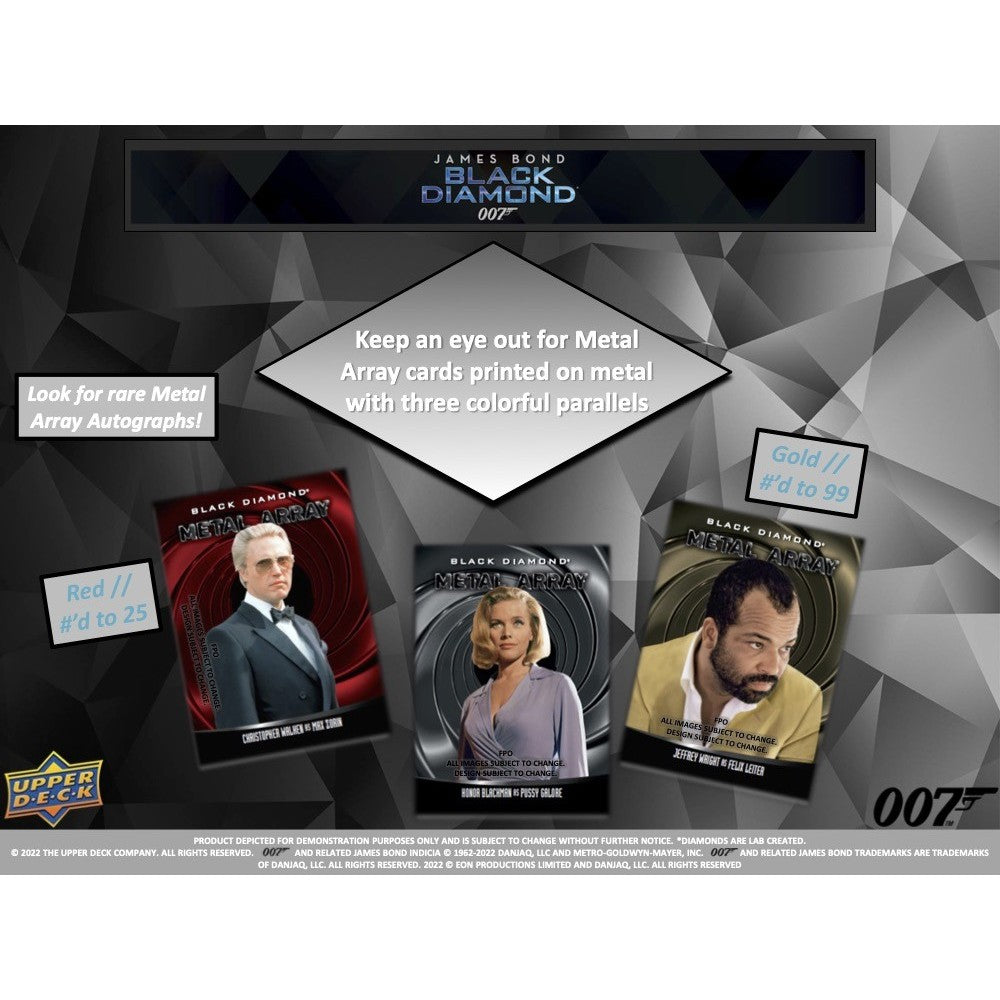 Upper Deck Black Diamond James Bond Trading Cards Hobby Box 2023
