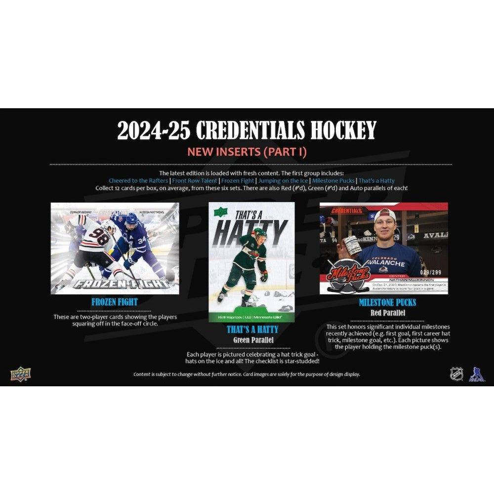Upper Deck Credentials NHL Hockey Hobby Box 2024/2025