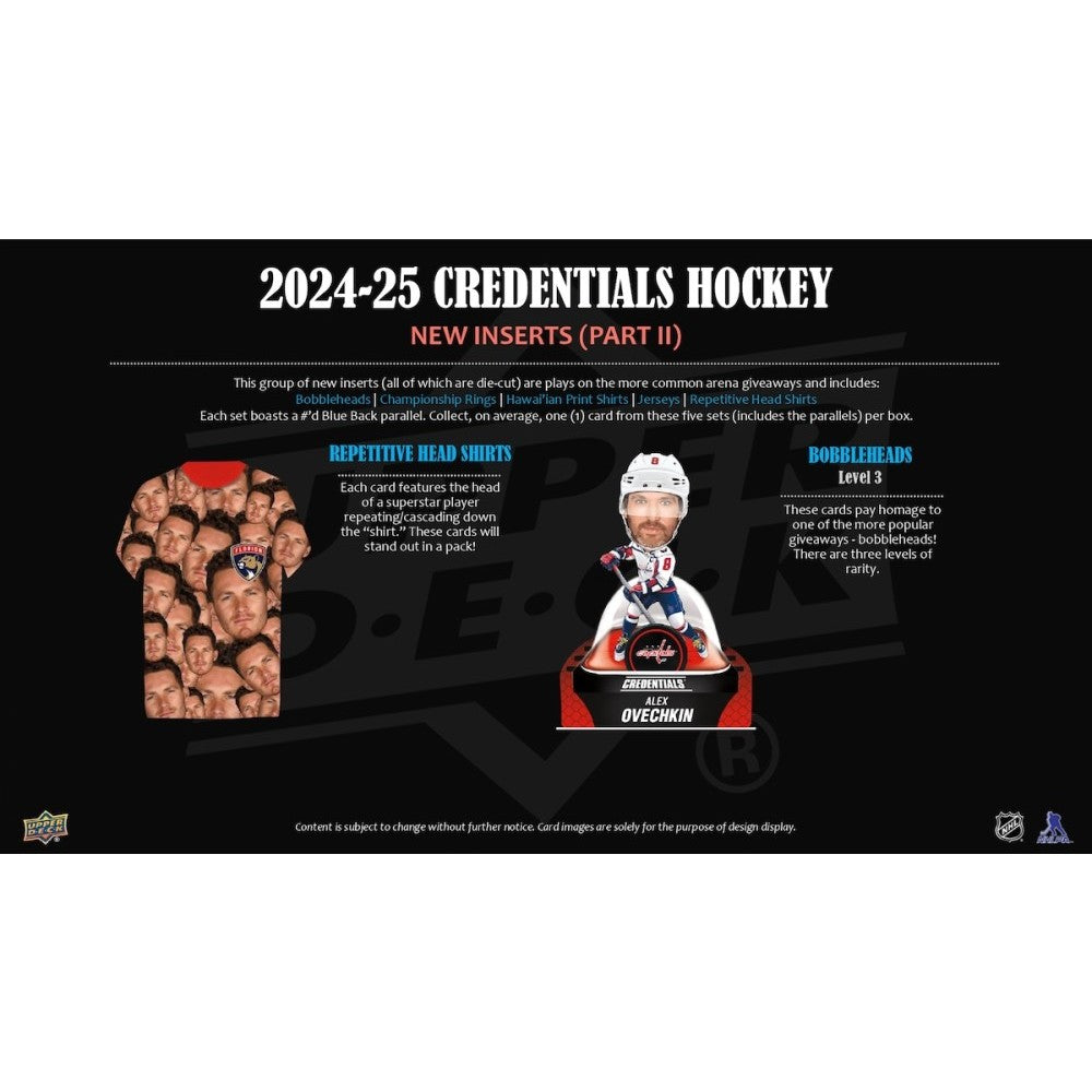 Upper Deck Credentials NHL Hockey Hobby Box 2024/2025