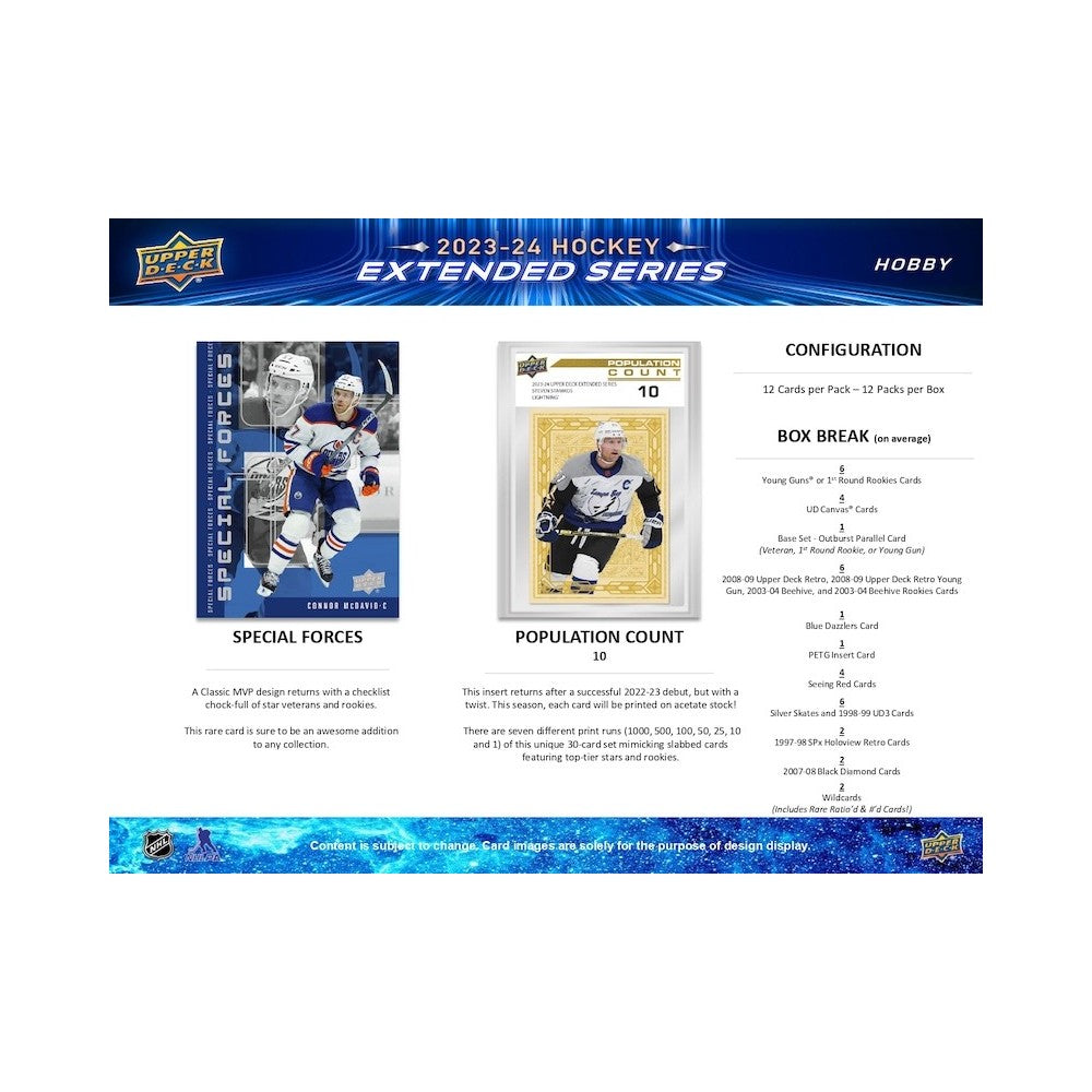 Upper Deck NHL Upper Deck Extended Series Hobby Box 2023/2024
