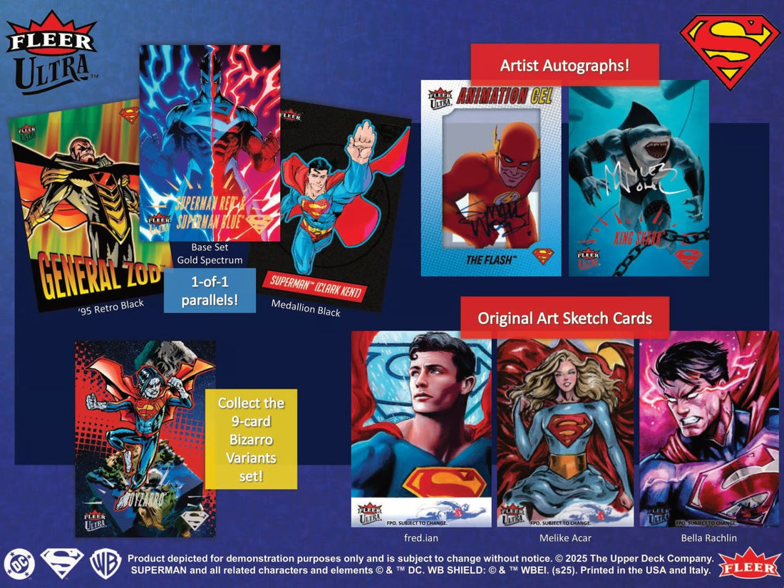 Upper Deck Fleer Ultra Superman Trading Cards Hobby Box 2025