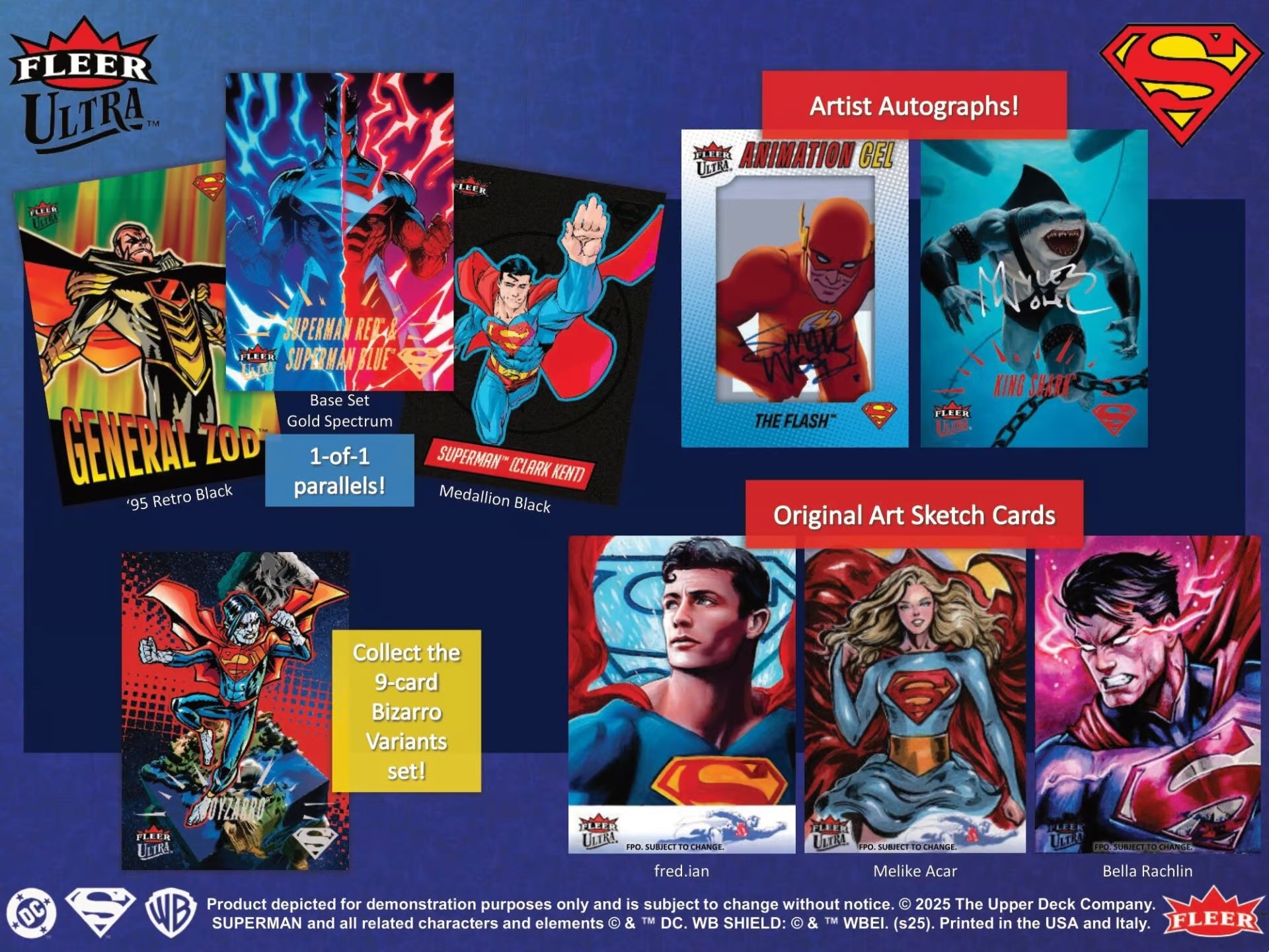 Upper Deck Fleer Ultra Superman Trading Cards Hobby Box 2025