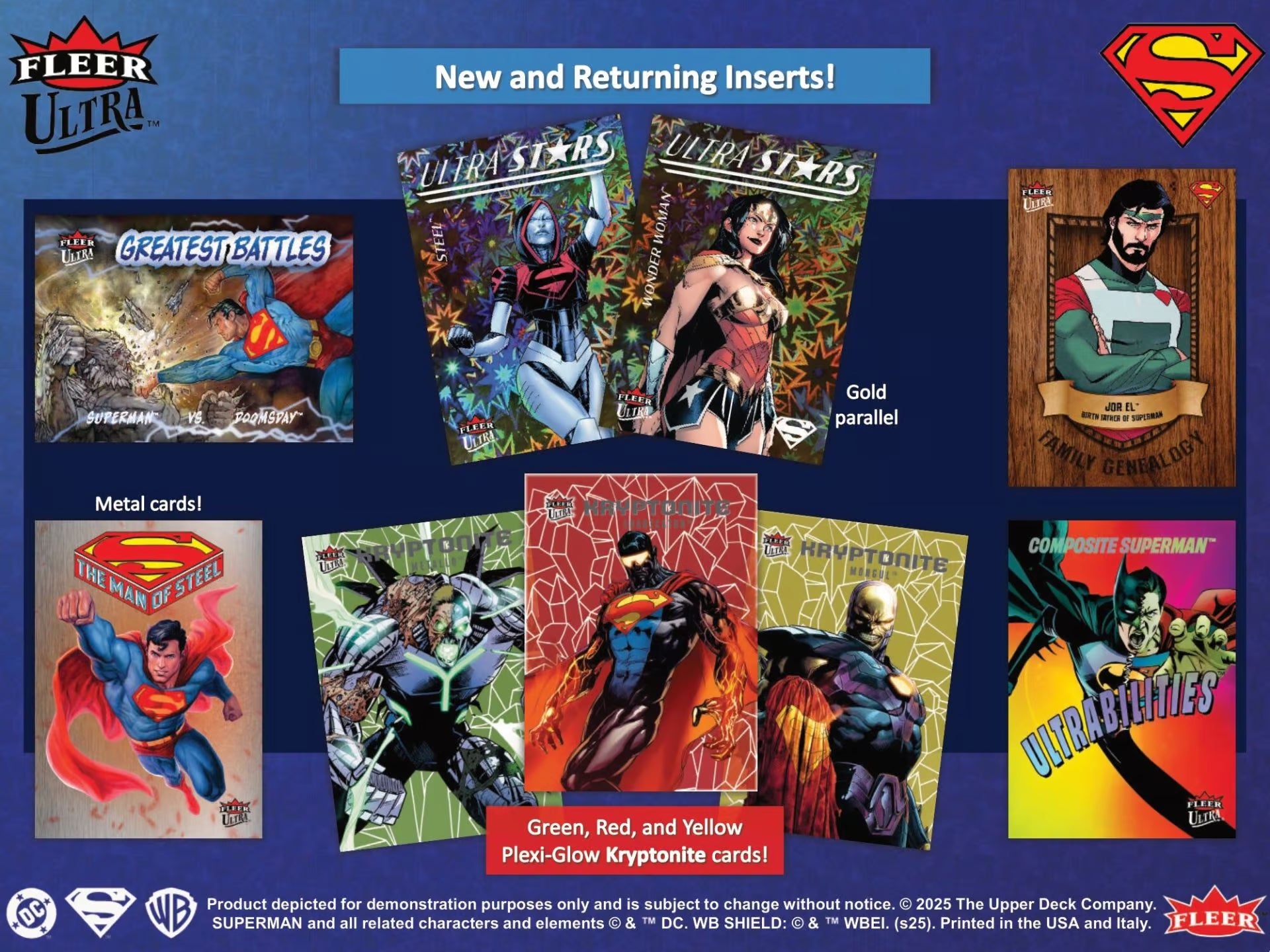 Upper Deck Fleer Ultra Superman Trading Cards Hobby Box 2025
