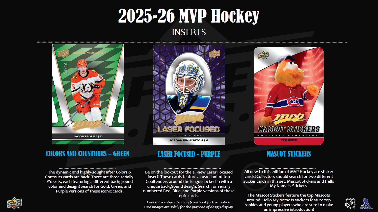 Upper Deck Hockey NHL MVP Hobby Box 2025/2026