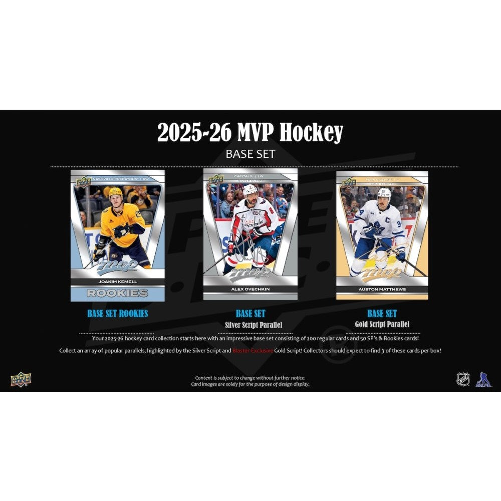Upper Deck MVP Hockey NHL Blaster Box 2025/2026