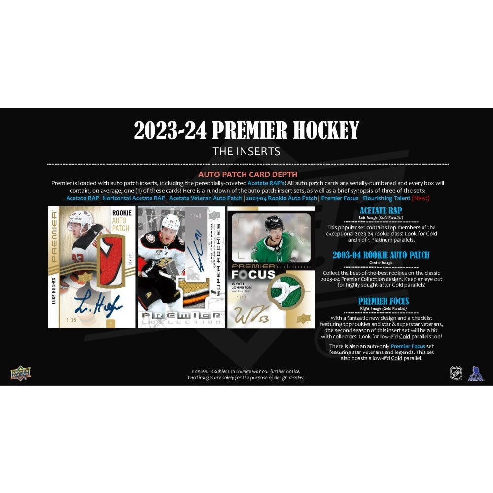 Upper Deck Premier Hockey Hobby Box 2023/2024