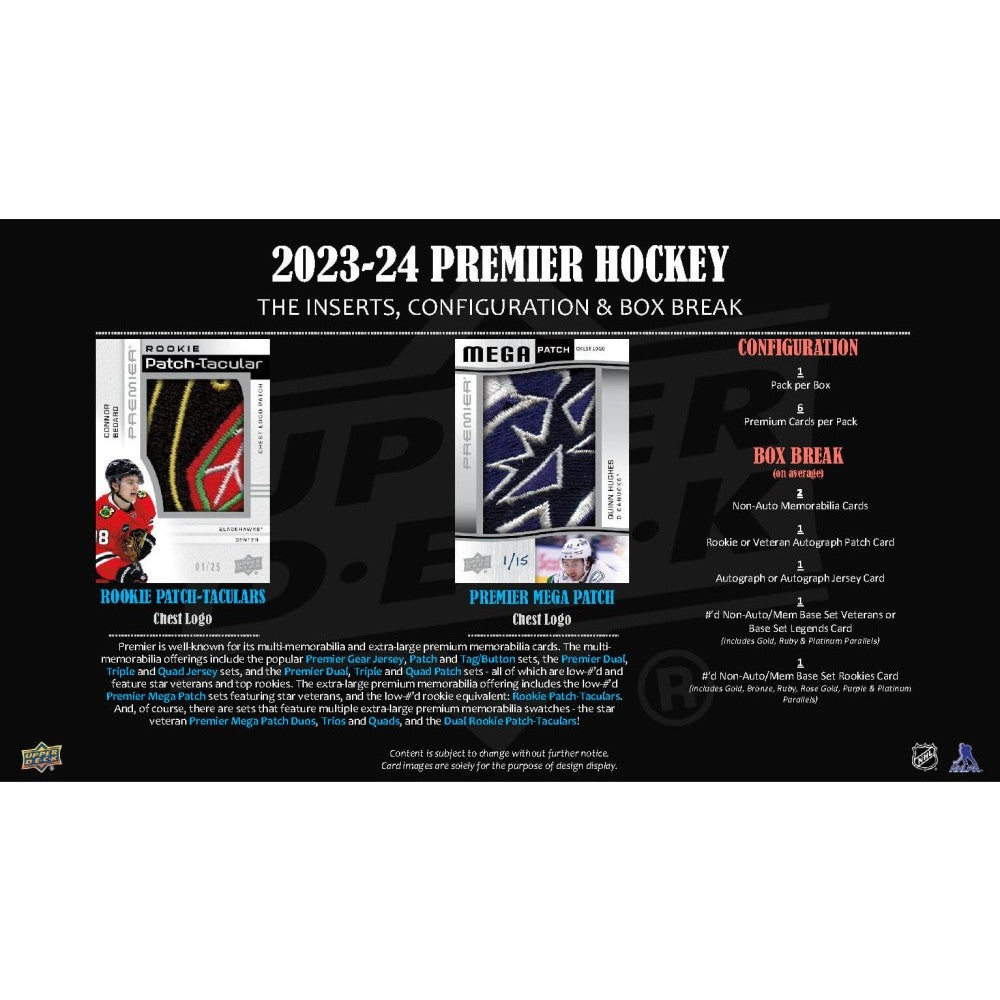 Upper Deck Premier Hockey Hobby Box 2023/2024
