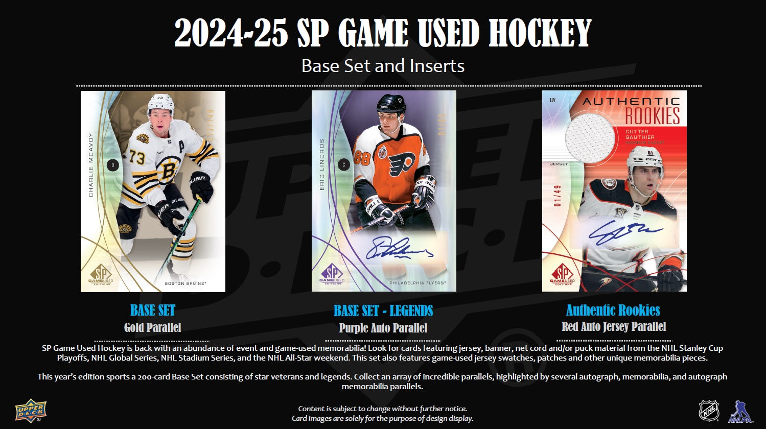 Upper Deck SP Game Used NHL Hockey Hobby Box 2024/2025