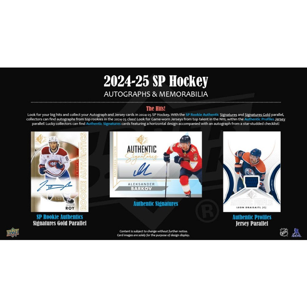 Upper Deck SP Hockey NHL Blaster Box 2024/2025