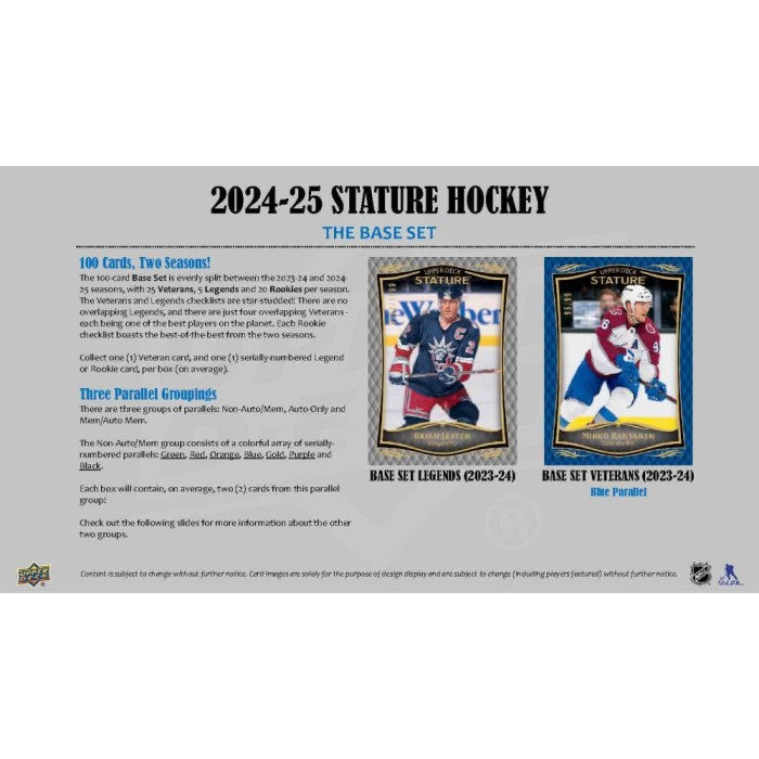 Upper Deck Stature Hockey Hobby Box 2024/2025