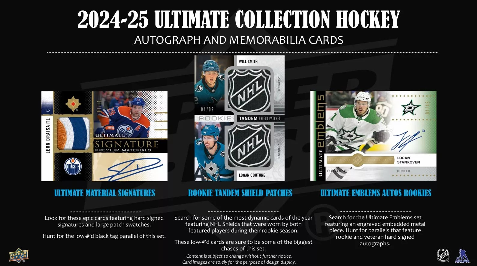 Upper Deck Ultimate Collection Hockey NHL Hobby Box 2024/2025