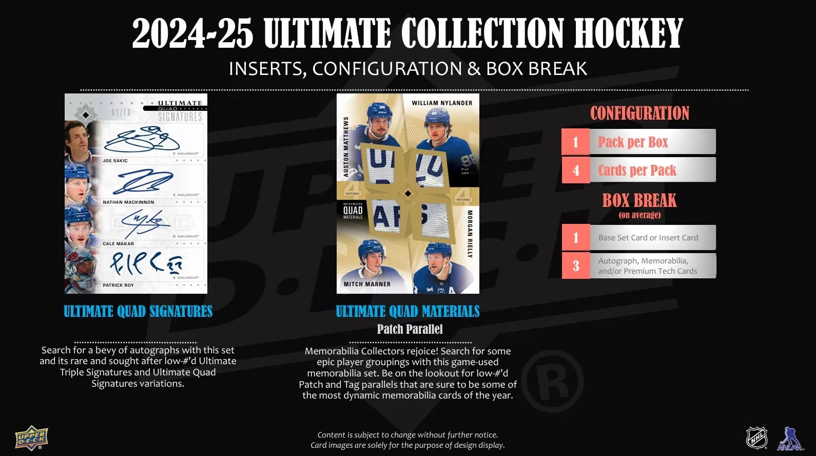 Upper Deck Ultimate Collection Hockey NHL Hobby Box 2024/2025
