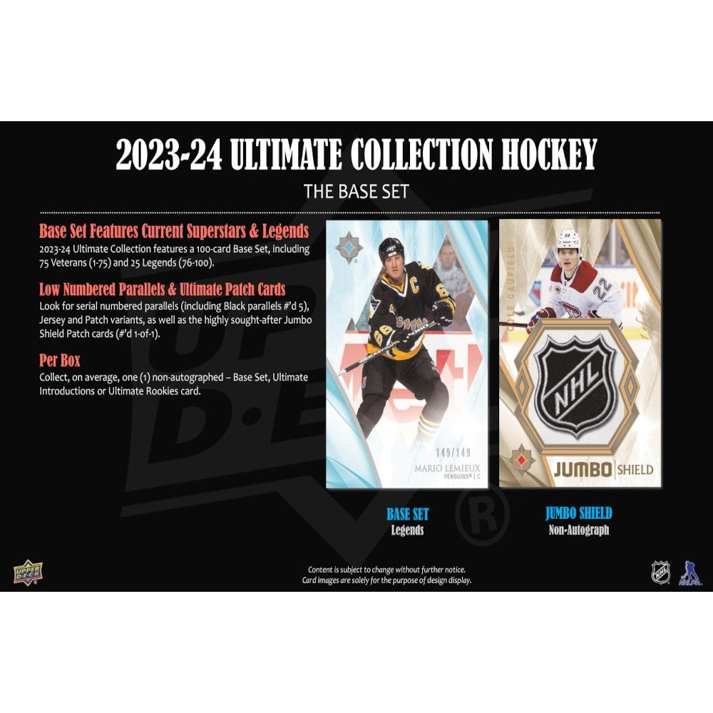Upper Deck Ultimate Collection Hockey NHL Hobby Box 2023/2024