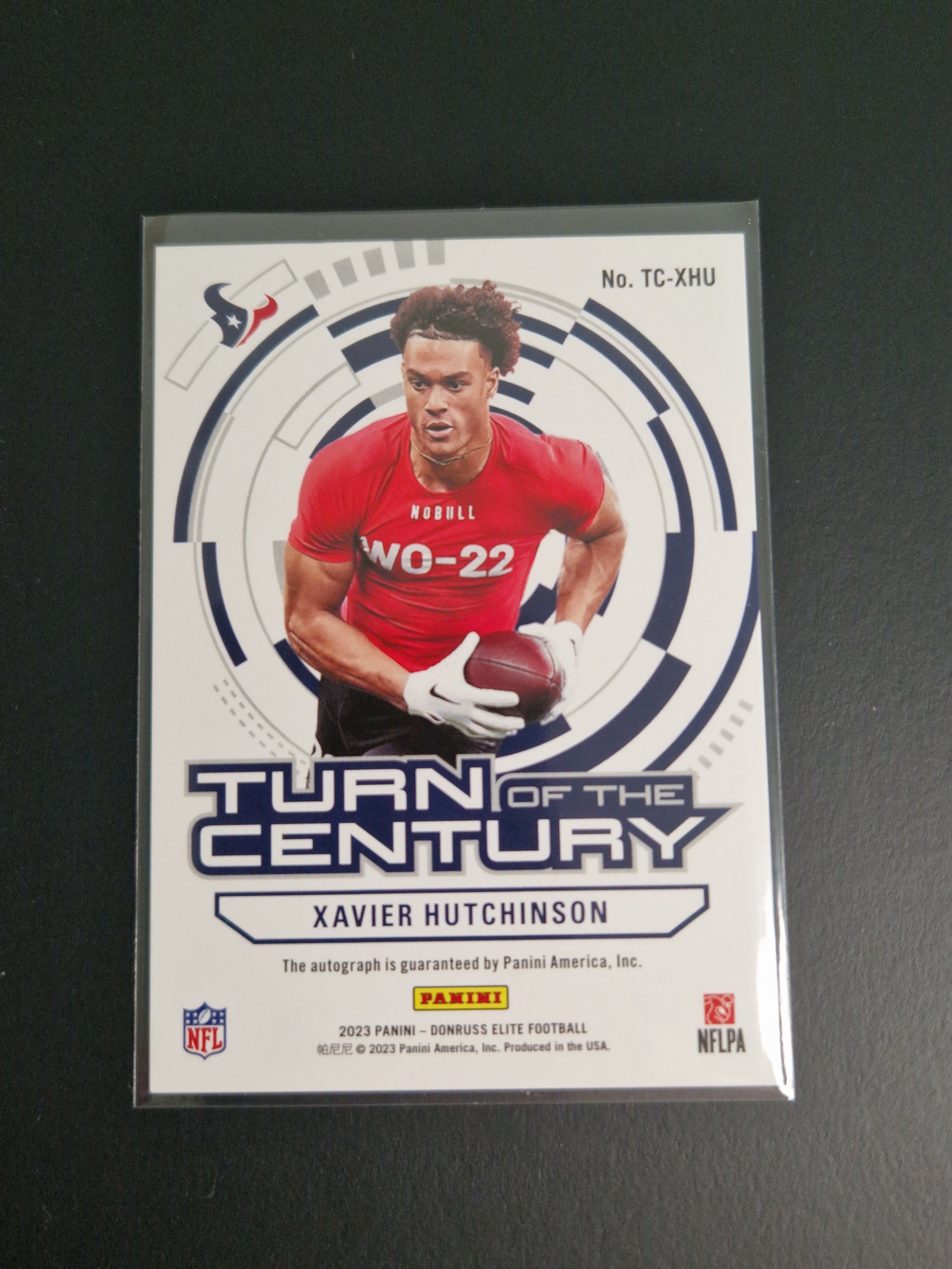 Xavier Hutchinson Panini Donruss Elite Football 2023 Autograph 19/25