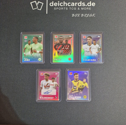 Tomás Cvancara Topps Bundesliga Summer Signings 23/24 Base Rainbow Parallel 92/99