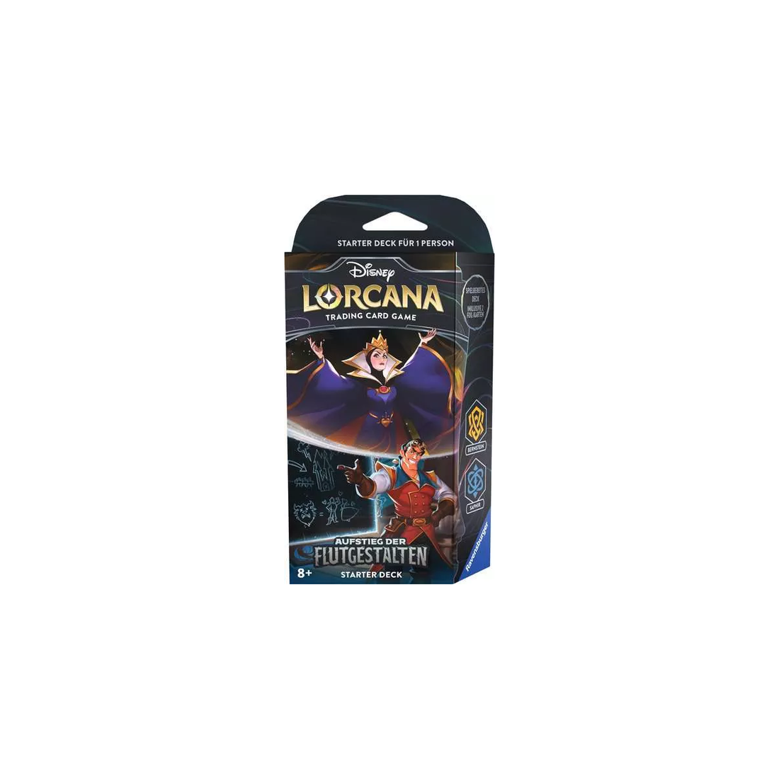 Disney Lorcana: Aufstieg der Flutgestalten - Starter Deck Bernstein &amp; Saphir (Deutsch)