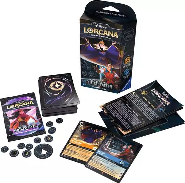 Disney Lorcana: Aufstieg der Flutgestalten - Starter Deck Bernstein &amp; Saphir (Deutsch)